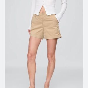 Amazon Essentials Khaki High-Rise Womens Shorts